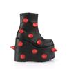 DemoniaCult - SLAY77 Bottes de plateforme - Noir/Rouge Product image